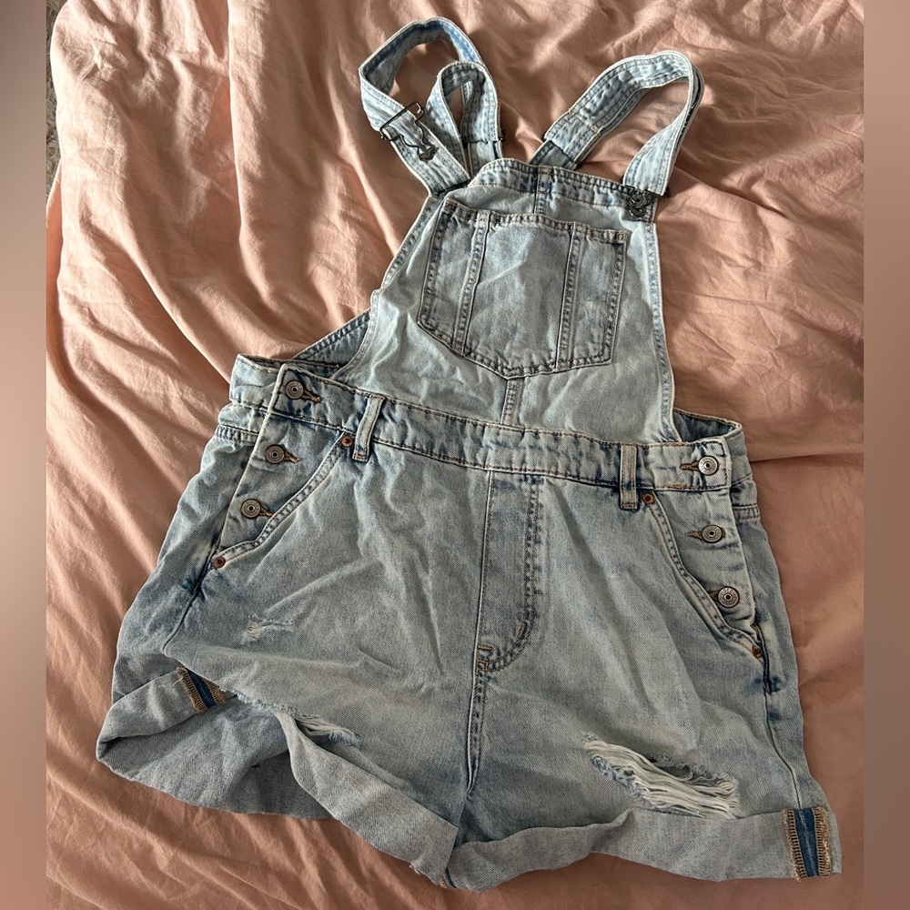 H&M Light Blue Denim Overalls